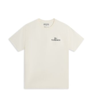 FLORENCE FLORENCE MENS CREW SHORT SLEEVE TEE OFF WHITE