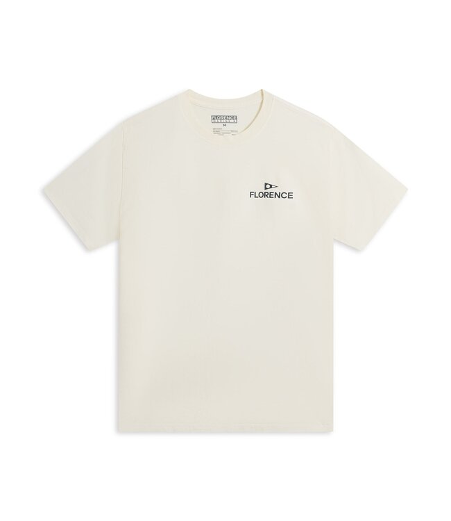 FLORENCE MENS CREW SHORT SLEEVE TEE OFF WHITE