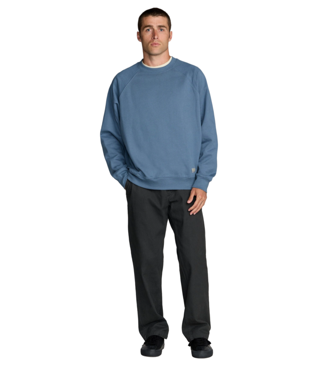 RVCA MENS DAYSHIFT 2 CREW SWEATER NAVY