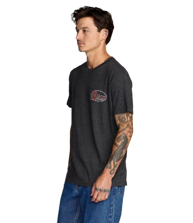 RVCA MENS CORRAL SHORT SLEEVE TEE BLACK