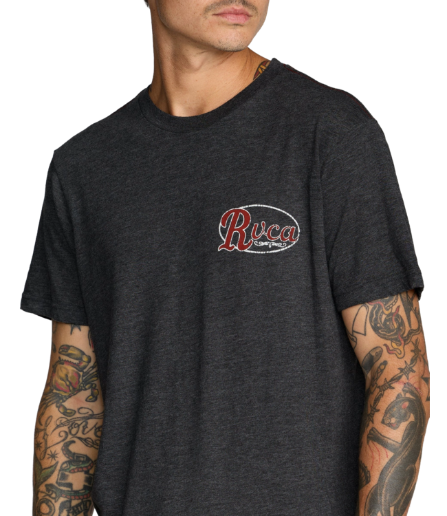 RVCA MENS CORRAL SHORT SLEEVE TEE BLACK