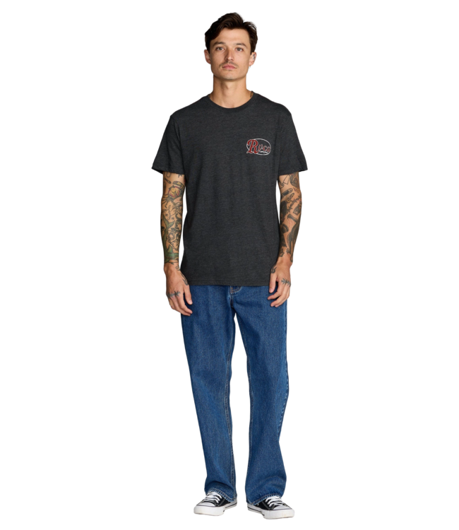 RVCA MENS CORRAL SHORT SLEEVE TEE BLACK