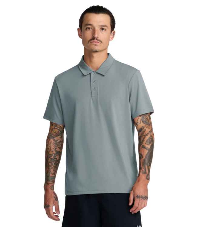 RVCA MENS BALANCE SHORT SLEEVE POLO LEAD