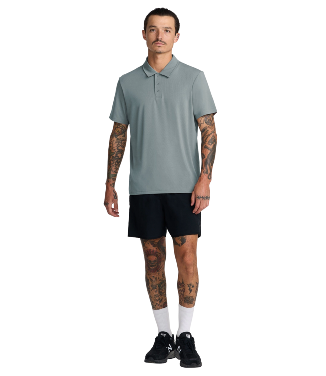 RVCA MENS BALANCE SHORT SLEEVE POLO LEAD
