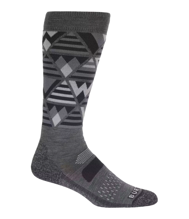 BURTON WOMENS PERFORMANCE MIDWEIGHT SOCK GRAY HEATHER 2025