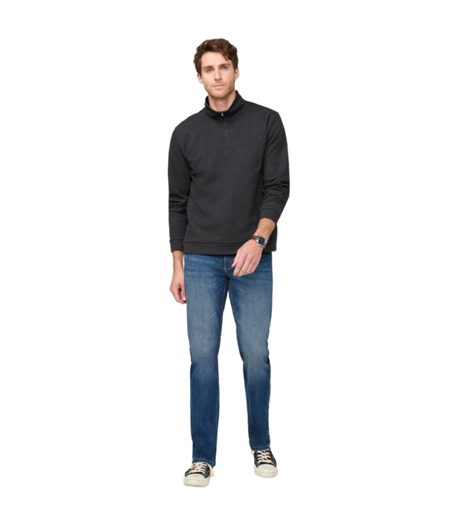 DUER MENS PERF STRAIGHT DENIM PANTS DUSTBOWL BLUE