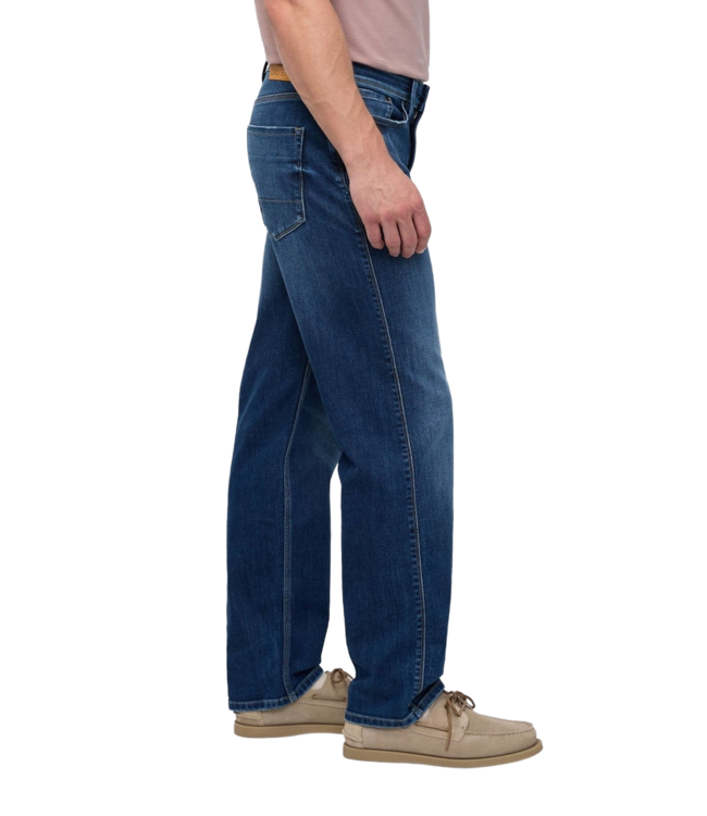 DUER MENS PERF RELAXED STRAIGHT DENIM PANTS PRAIRIE INDIGO