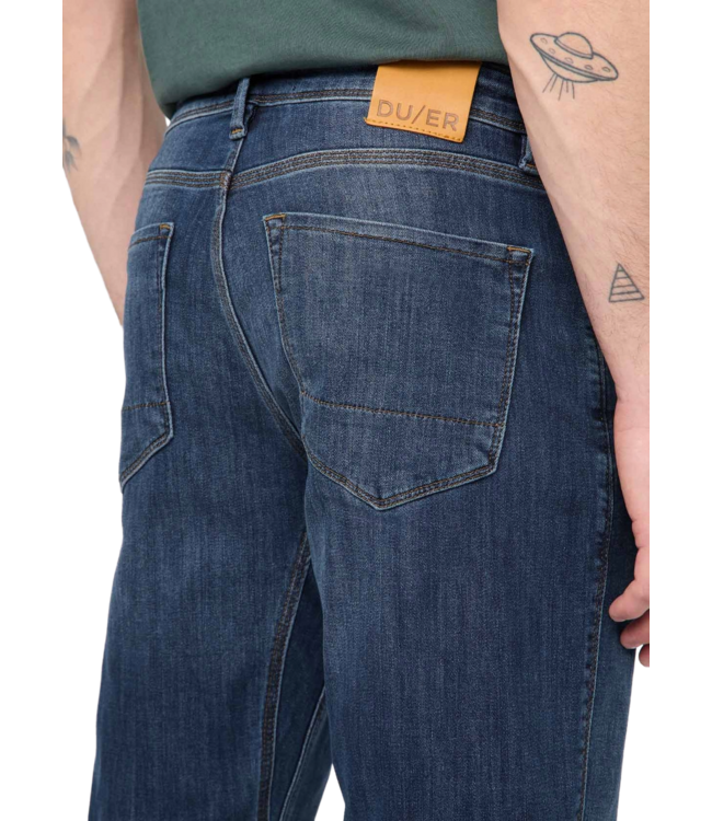 DUER MENS PERFORMANCE ATHLETIC STRAIGHT DENIM PANTS GALACTIC