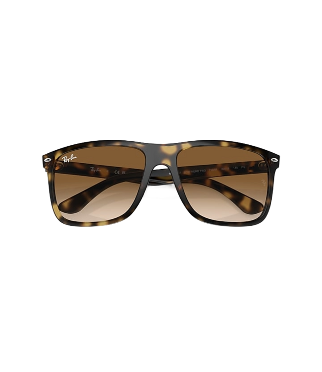 RAY-BAN BOYFRIEND TWO SUNGLASSES HAVANA w/ CLEAR GRADIENT BROWN