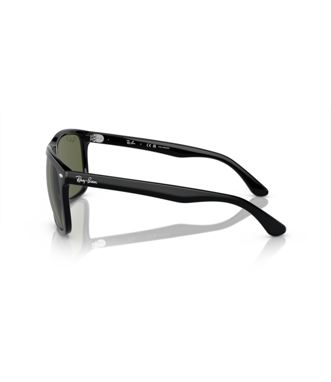 RAY-BAN BOYFRIEND TWO SUNGLASSES BLACK w/ GREEN POLAR
