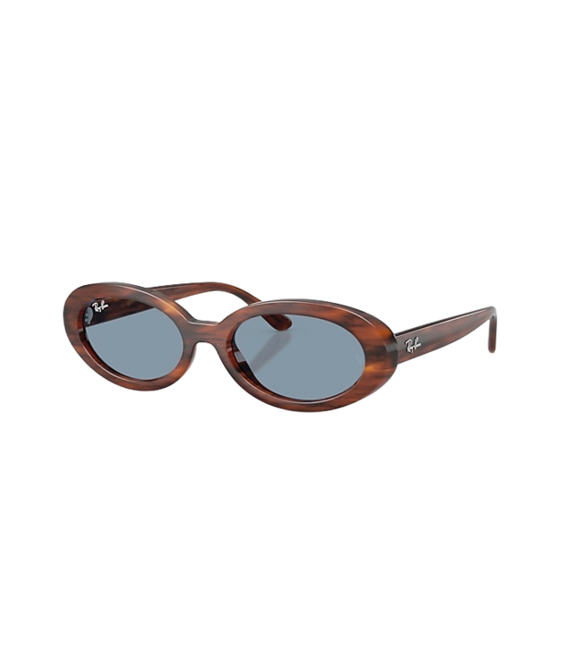 RAY-BAN RB2223 SUNGLASSES STRIPED HAVANA w/ BLUE