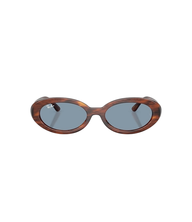 RAY-BAN RB2223 SUNGLASSES STRIPED HAVANA w/ BLUE