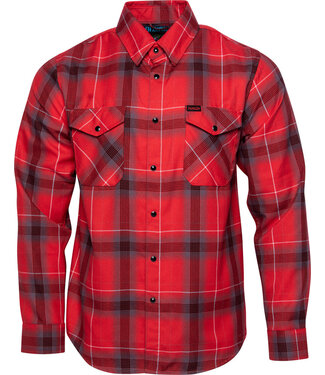 DIXXON DIXXON MENS THE SLAPPY LONG SLEEVE FLANNEL RED