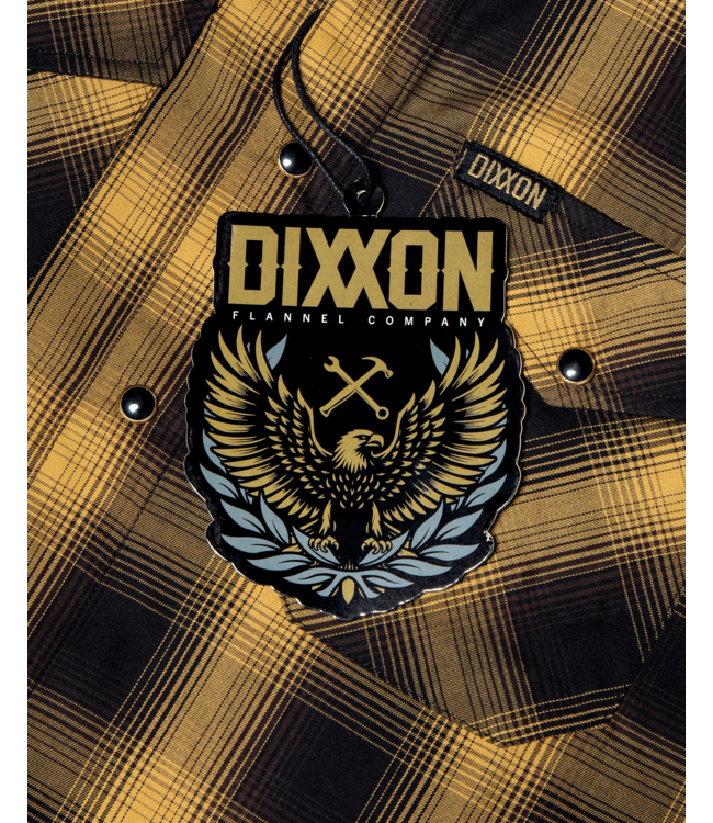 DIXXON MENS GOLD STANDARD BAMBOO SHORT SLEEVE SHIRT BLACK/GOLD