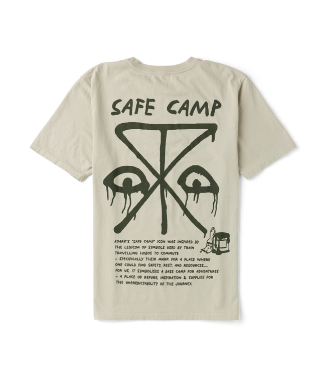ROARK MENS SAFECAMP SHORT SLEEVE TEE FOSSIL