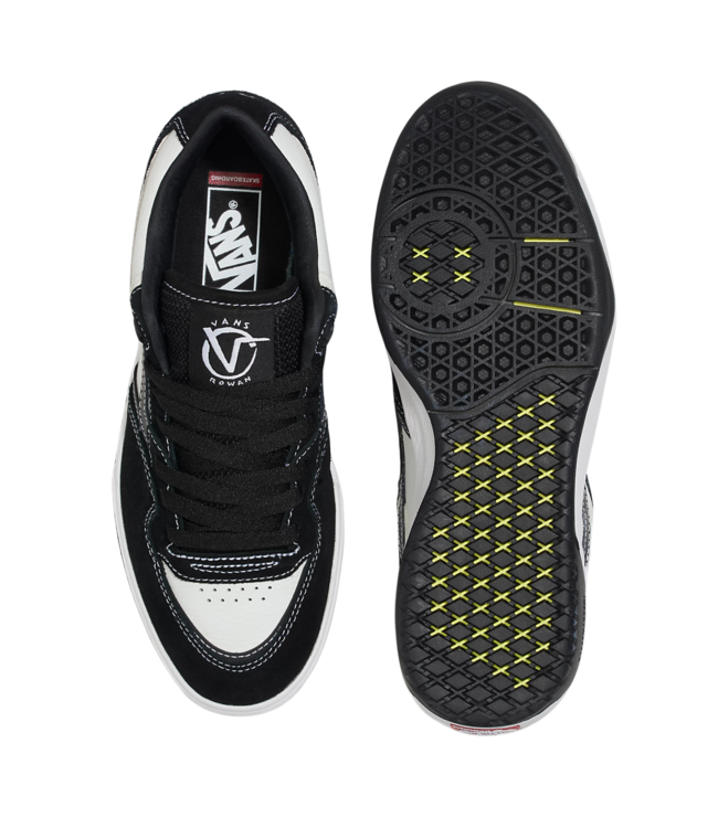 VANS MENS ROWAN 2 SHOES BLACK/WHITE/BLACK