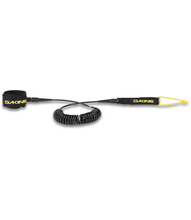 DAKINE SUP 10'X3/16" COILED ANKLE LEASH BLACK