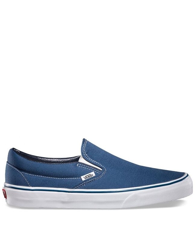 VANS BOYS CLASSIC SLIP-ON SHOES NAVY/TRUE WHITE