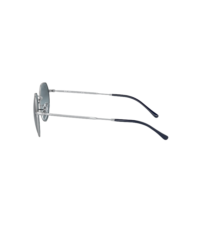 RAY-BAN JACK SUNGLASSES SILVER w/ DARK BLUE MIRROR POLAR