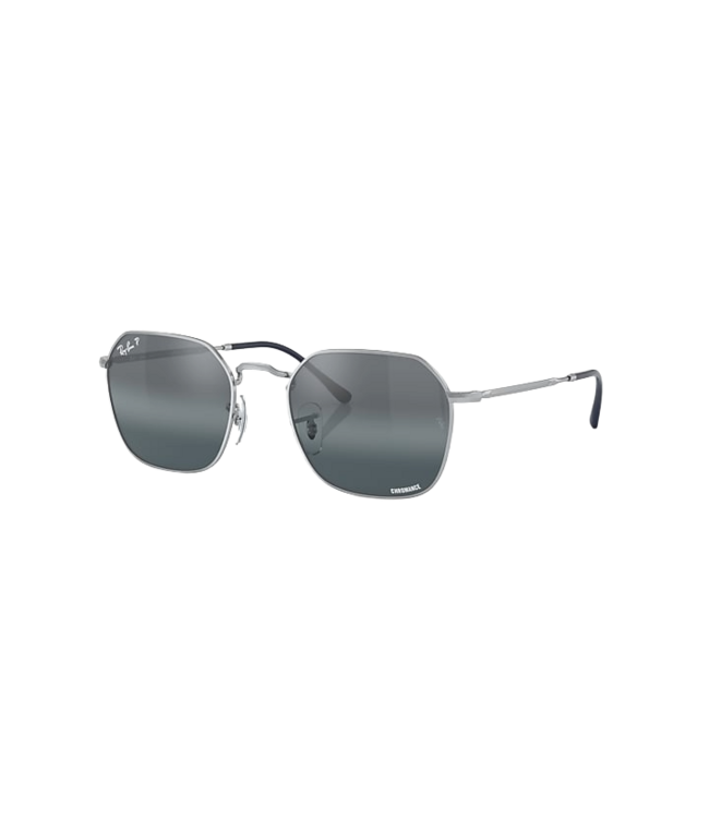 RAY-BAN JIM SUNGLASSES SILVER w/BLUE MIRROR GRADIENT