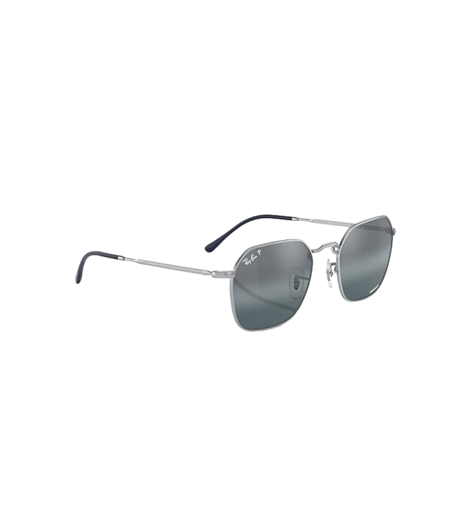 RAY-BAN JIM SUNGLASSES SILVER w/BLUE MIRROR GRADIENT
