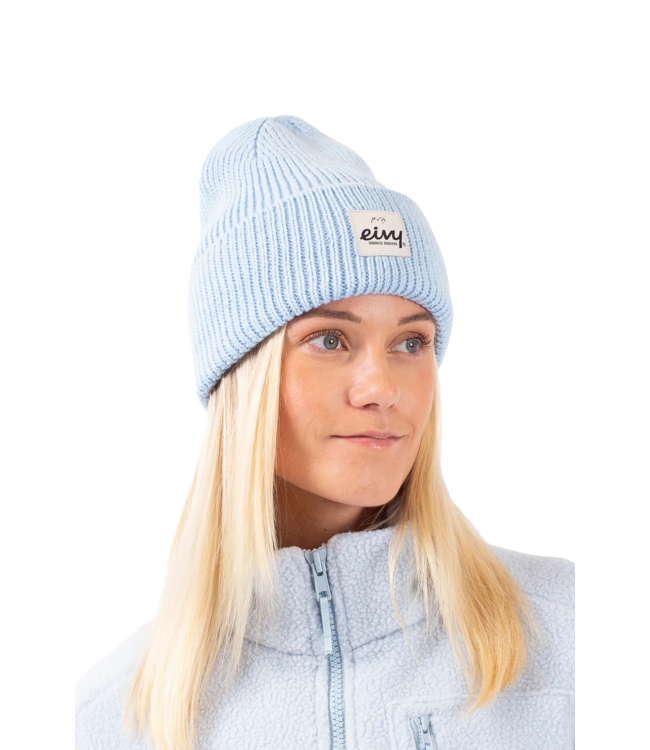 EIVY WOMENS EASTER RIB WOOL BEANIE FADED FOG 2025