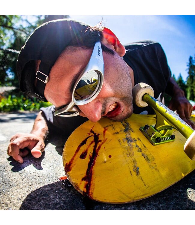 PIT VIPER SLAMMER SUNGLASSES THE SPINE TINGLER w/ Z87 SILVER