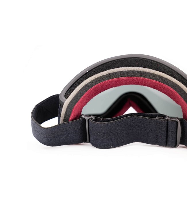 ASHBURY BLACKBIRD GOGGLE WHITE TRIANGLE w/ DARK SMOKE + YELLOW 2025