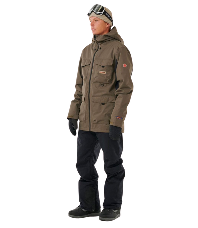 RIP CURL MENS ANTI SERIES PINNA 10K/10K SNOWBOARD JACKET ROCK 2025