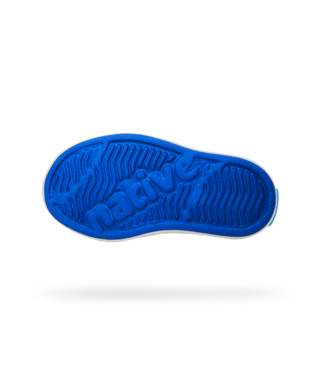 NATIVE JEFFERSON JUNIOR SHOE VICTORIA BLUE/SHELL WHITE