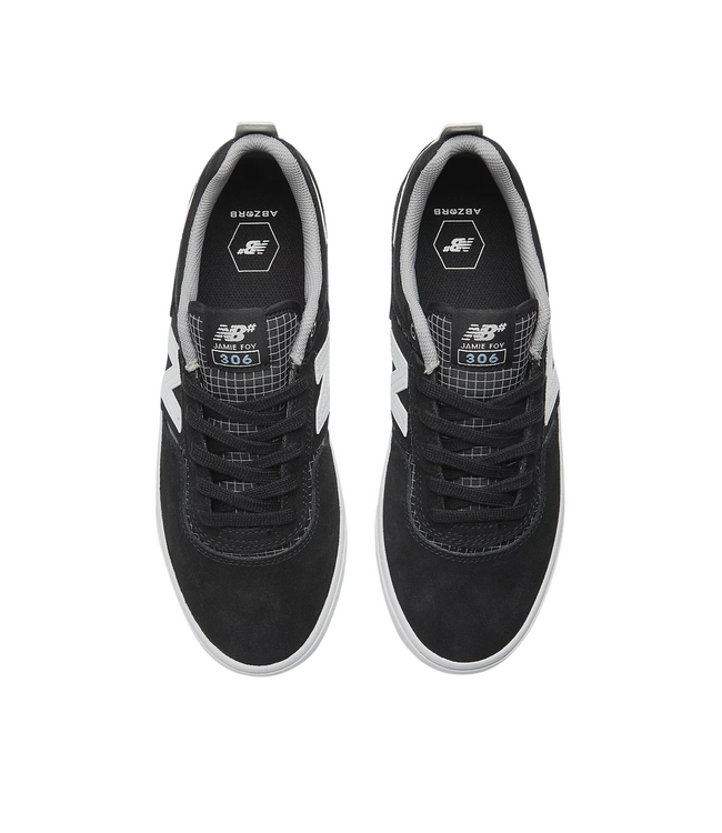 NEW BALANCE WOMENS NUMERIC 306 JAMIE FOY SHOE BLACK/WHITE