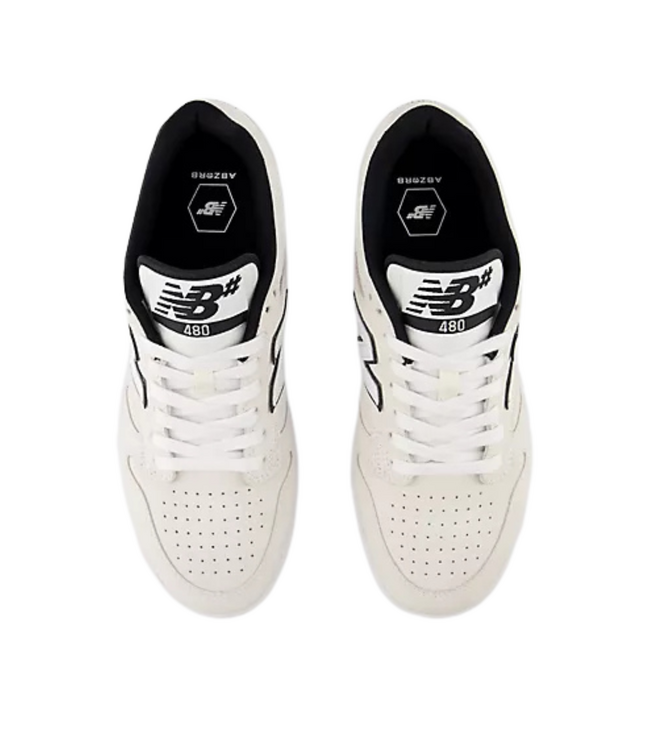 NEW BALANCE WOMENS NUMERIC 480 SHOE WHITE/BLACK