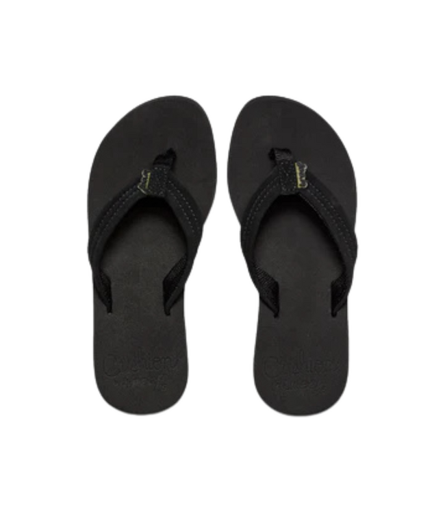 REEF WOMENS CUSION BREEZE SANDALS BLACK/BLACK