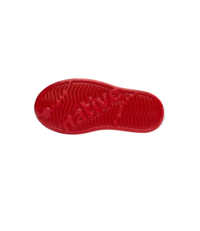 NATIVE JEFFERSON JUNIOR SHOE RUBY RED/SHELL WHITE