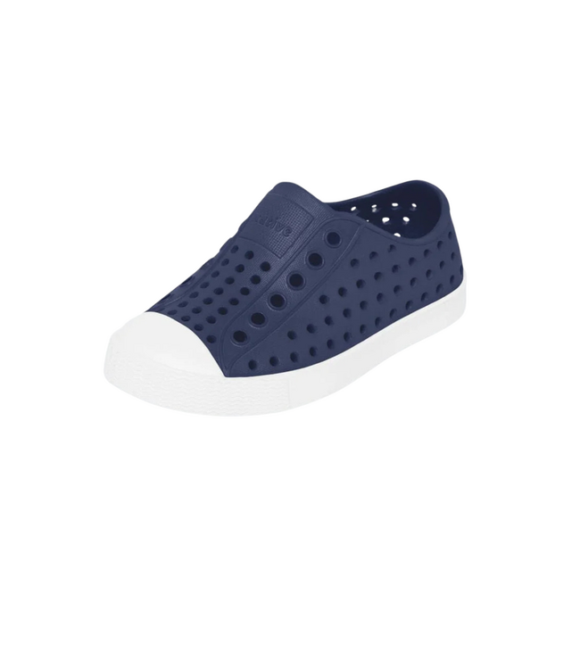NATIVE JEFFERSON YOUTH SHOE REGATTA BLUE/SHELL WHITE