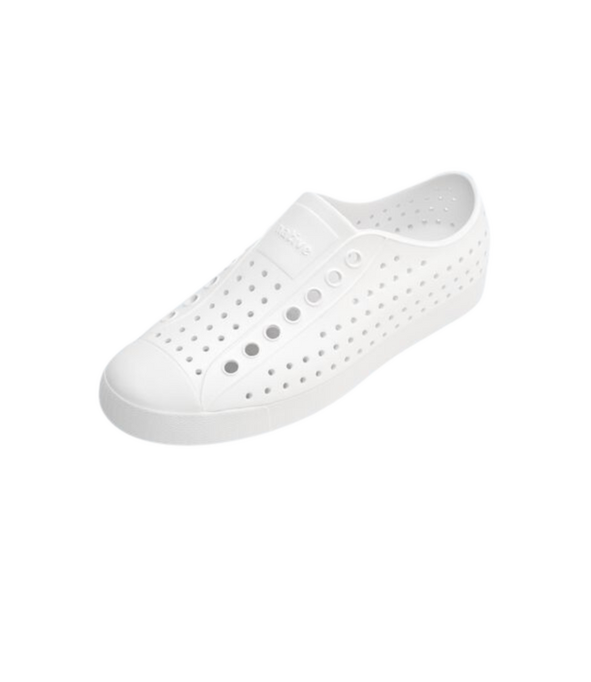 NATIVE WOMENS JEFFERSON SHOES SHELL WHITE/SHELL WHITE