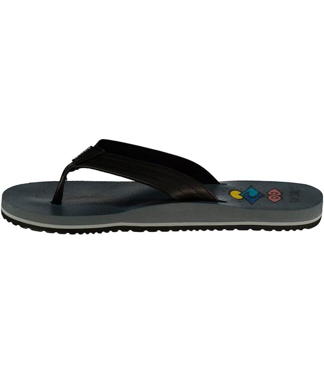 RIP CURL MENS RIPPER BLOOM OPEN TOE SANDAL BLUE GREY