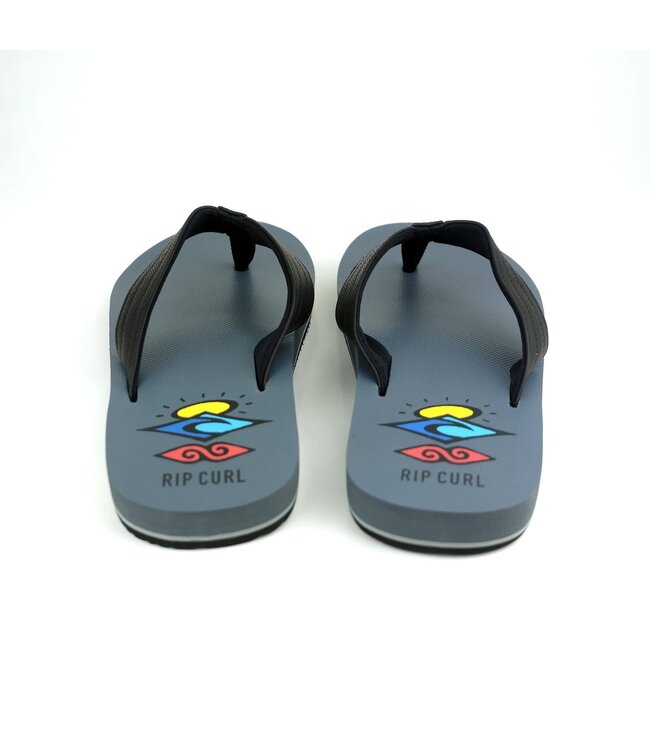 RIP CURL MENS RIPPER BLOOM OPEN TOE SANDAL BLUE GREY