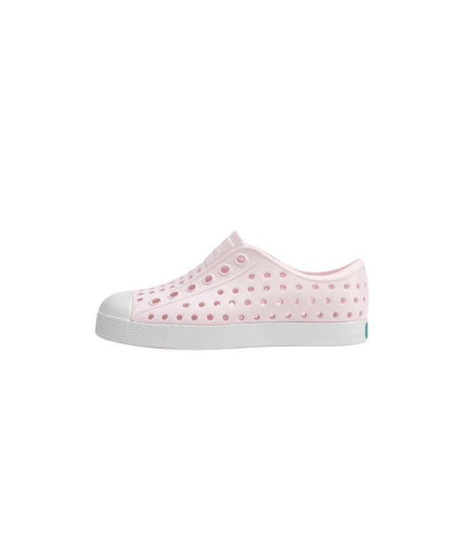 NATIVE JEFFERSON KIDS SHOE MILK PINK/SHELL WHITE