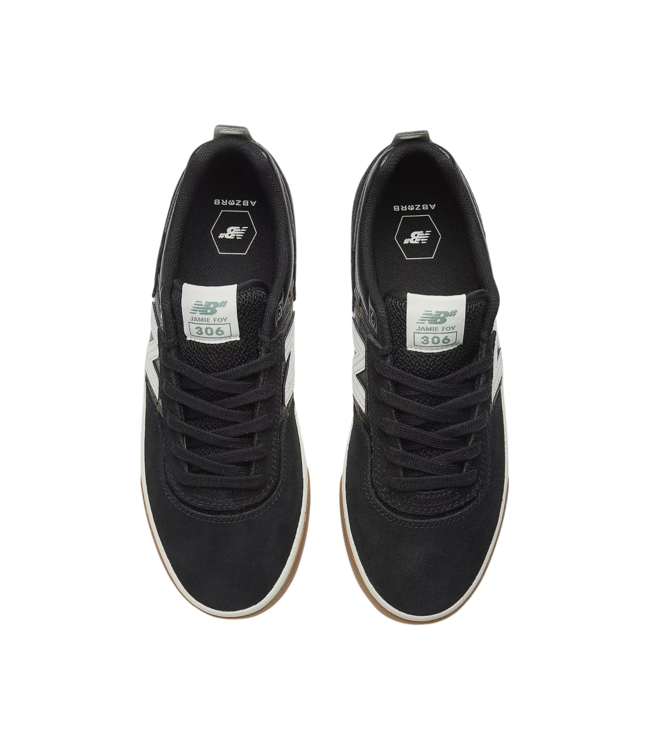 NEW BALANCE MENS NUMERIC 306 JAMIE FOY SHOE BLACK/WHITE