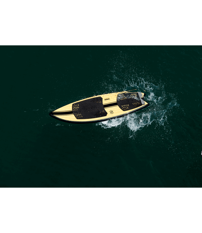 RONIX KOAL CLASSIC FISH WAKE SURF BOARD GLOSSY BLACK/BAMBOO 2025