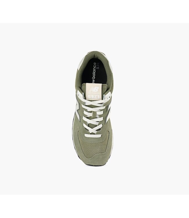 NEW BALANCE MENS 574 CORE SHOE (GCE) GREEN/WHITE