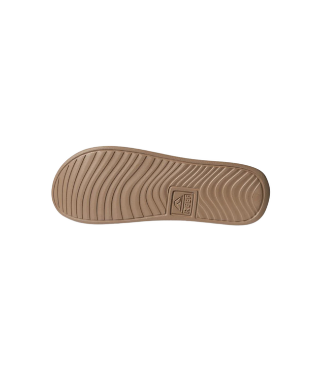 REEF MENS ONE SLIDE SANDALS BLACK/FOSSIL