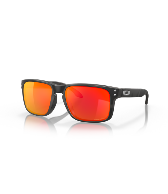 OAKLEY HOLBROOK MATTE BLK CAMO SUNGLASSES w/PRIZM RUBY
