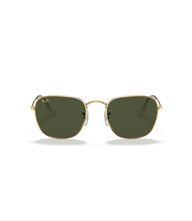 RAY-BAN HEXAGONAL SUNGLASSES GOLD w/ GREEN POLAR