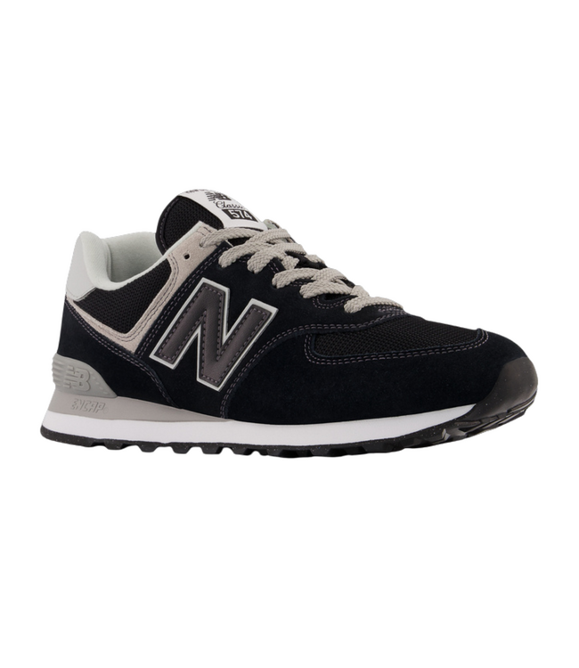 NEW BALANCE MENS 574 CORE SHOE BLACK/WHITE