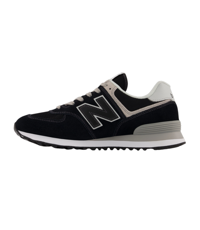 NEW BALANCE MENS 574 CORE SHOE BLACK/WHITE