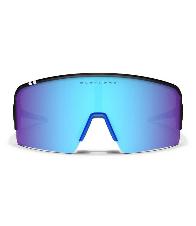 BLENDERS ECLIPSE X2 BREAKER POINT SUNGLASSES MATTE BLACK w/ BLUE POLAR LEN