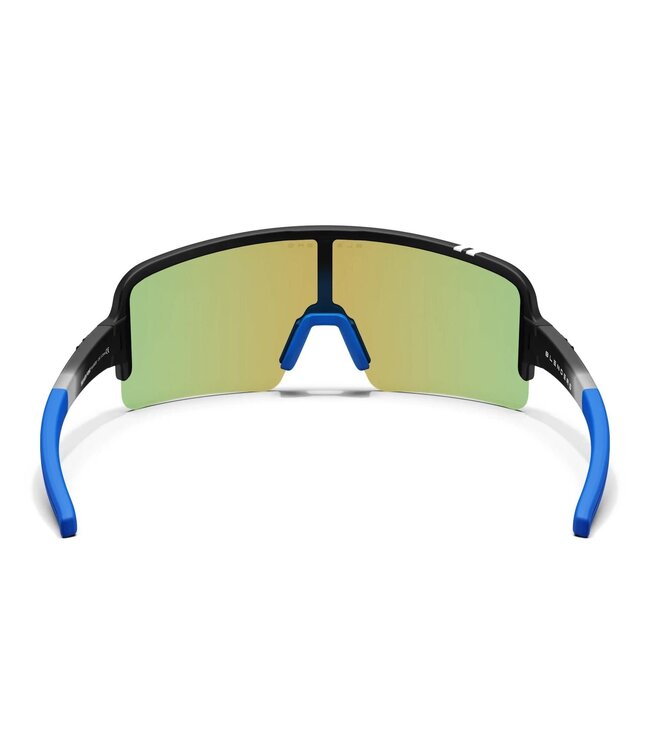BLENDERS ECLIPSE X2 BREAKER POINT SUNGLASSES MATTE BLACK w/ BLUE POLAR LEN
