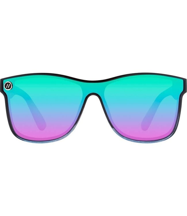 BLENDERS MILLENIA X2 BLACK FOREST SUNGLASSES GLOSS FADE w/ RAINBOW POLAR LENS